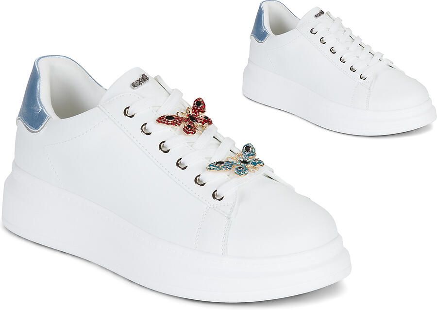 Exé Shoes Lage Sneakers 66-61EX11-PU-WHITE-BLUE