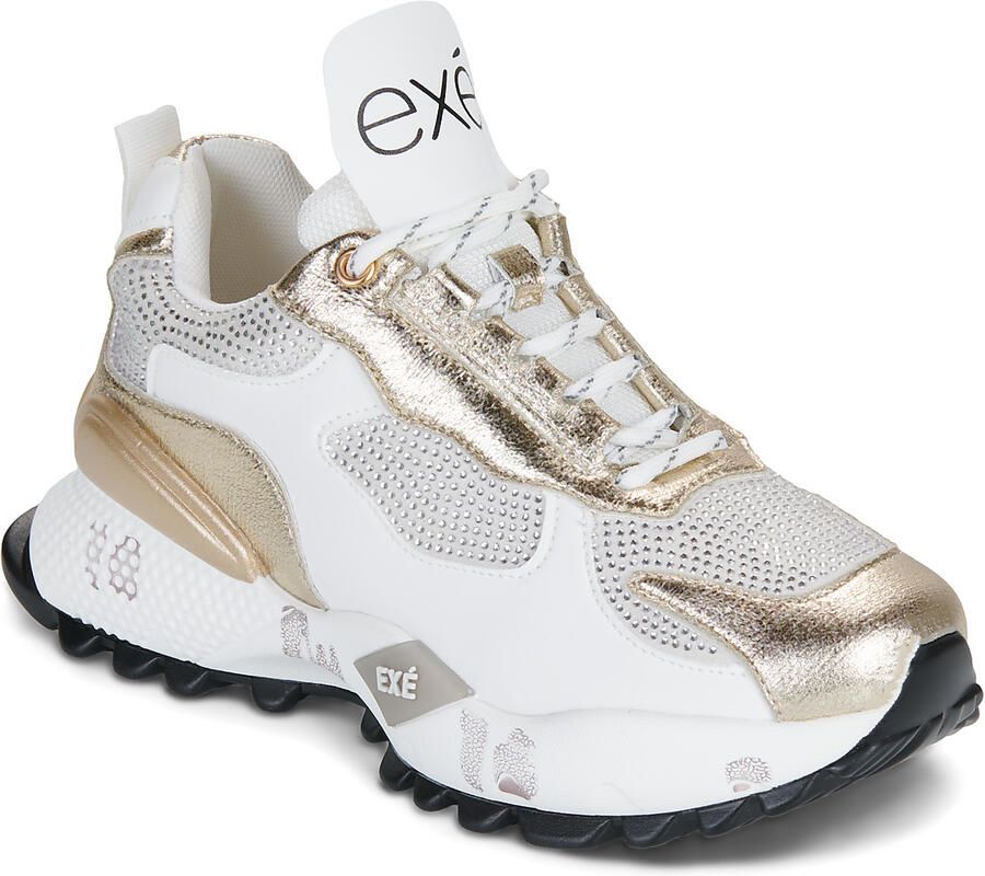 Exé Shoes Lage Sneakers D190608-22A-PU-WHITE-GOLD