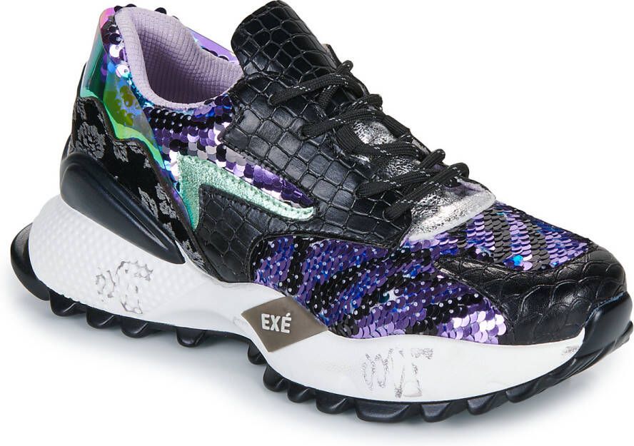 Exé Shoes Lage Sneakers D190608-17-PU-BLACK
