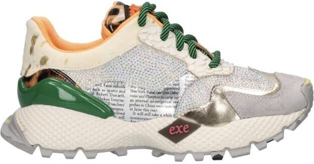 Exé Shoes Lage Sneakers EXÉ Sneakers 8830-1 Grey Gold