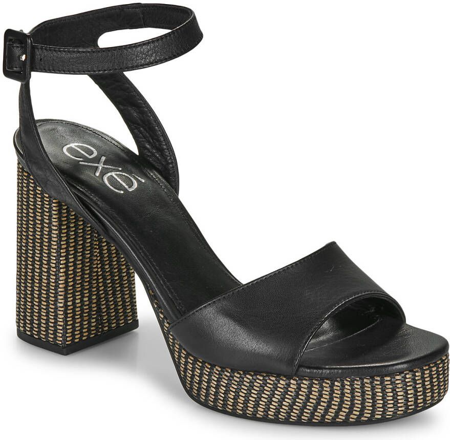 Exé Shoes Sandalen 691-ANCONA-LEATHER-BLACK