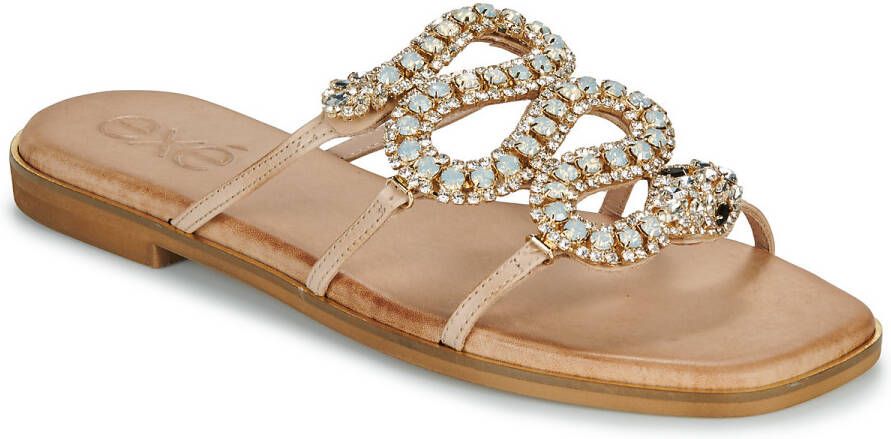 Exé Shoes Slippers 543-ORO-LEATHER-NATURAL