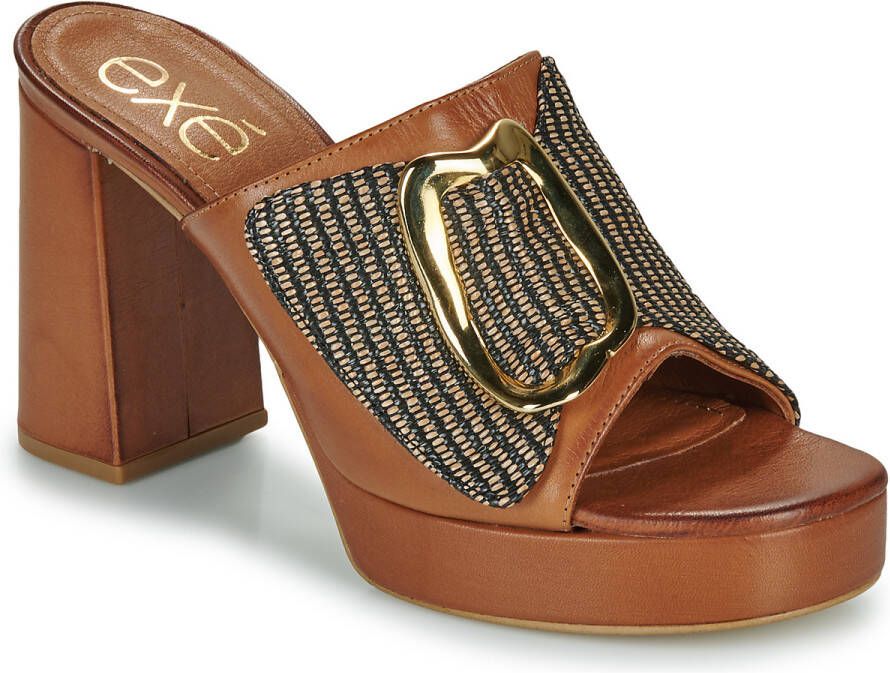Exé Shoes Slippers 622-ANCONA-LEATHER-TAN