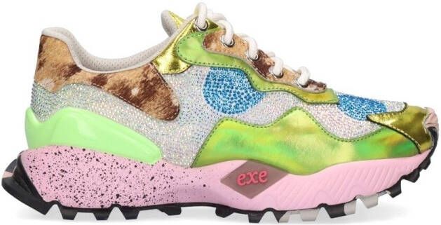 Exé Shoes Sneakers EXÉ Sneakers 134-18 Gold Silver Green