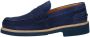 Exton Heren Loafer Suède Leren Rubberen Zool Blue Heren - Thumbnail 2