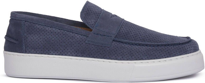 Exton Mocassins JEANS CAMOSCIO