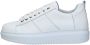 Exton Dames Leren Lage Sneakers White Dames - Thumbnail 2