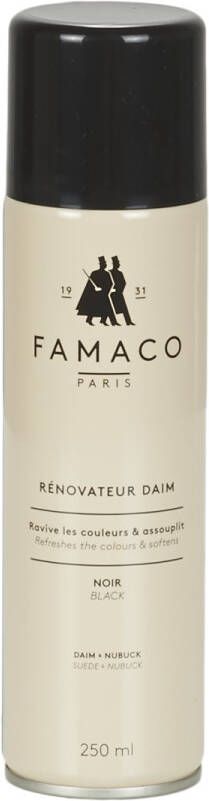 Famaco Renovateur Daim Kleurhersteller voor Suede enNubuk 250 ml spuitbus zwart