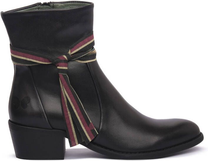 Felmini Enkellaarzen BLACK LAVADO