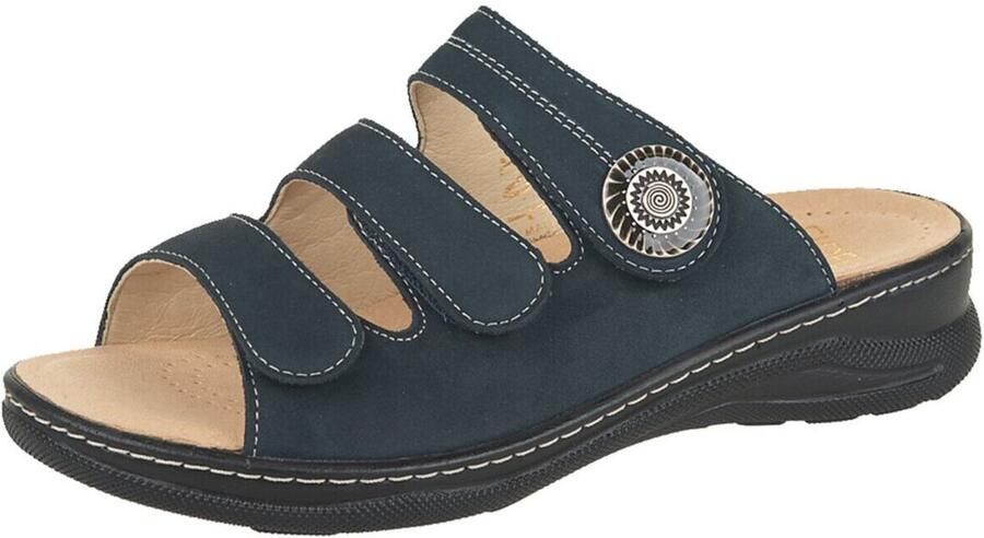 Fidelio Hallux -Dames blauw donker slippers & muiltjes - Foto 2
