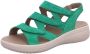 Fidelio Hallux -Dames groen sandalen - Thumbnail 2