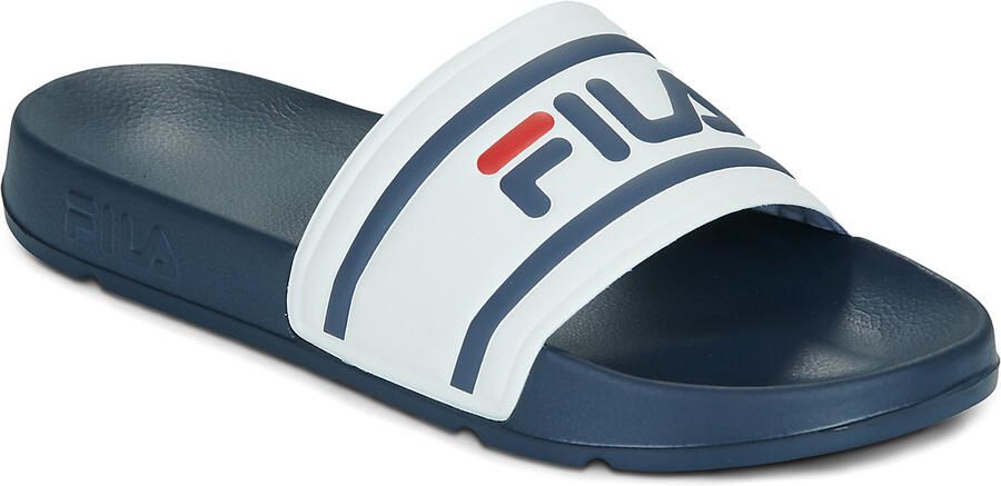 Fila Ergonomische Rubberen Slipper Wit Marineblauw White Heren - Foto 8