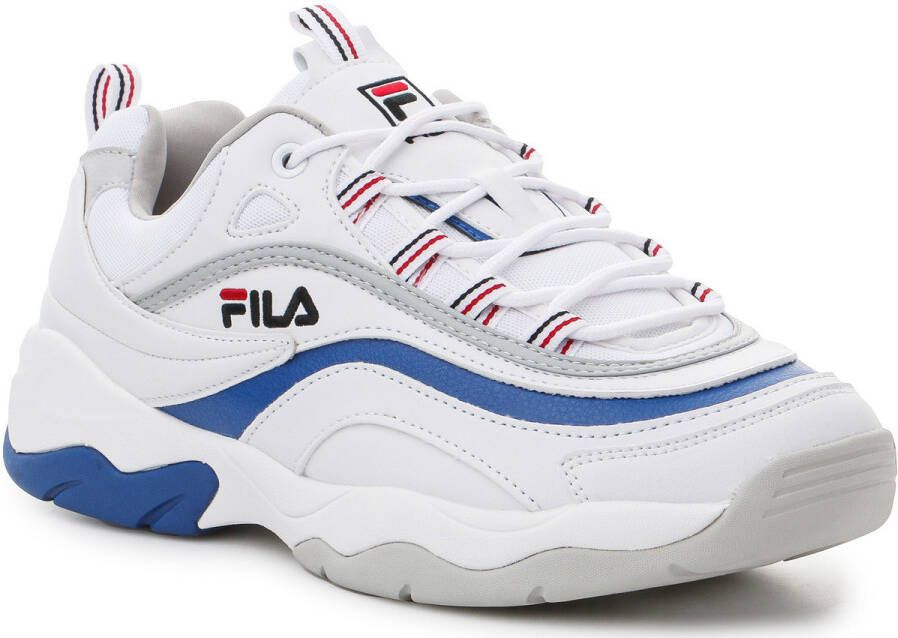 Fila Ray Low Wit Blauw Heren Sneakers Wit Blauw | Kleur Wit Blauw