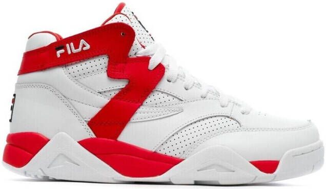 Fila Mid M-Squad Basketbalschoen Wit Rood White Heren - Foto 3
