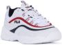 Fila Ray Low Sneakers Dames White Navy Red - Thumbnail 3