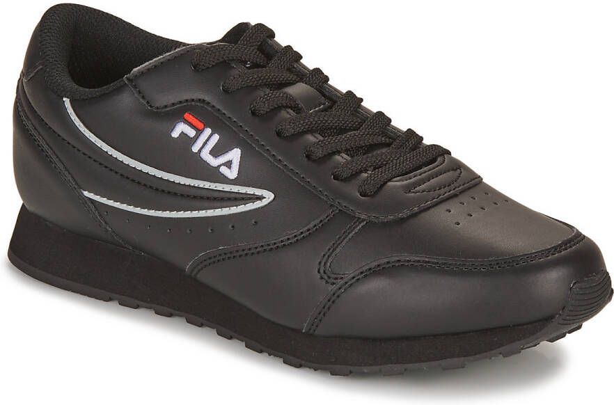 Fila Sportieve Veterschoenen Zwart Contrast Logo Black Dames - Foto 4