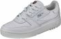 Fila Witte Lage Top Sneaker Leren Rubberen Zool White Heren - Thumbnail 4