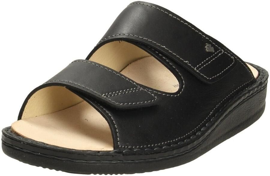 FinnComfort Finn Comfort RIAD 01505-676393 Zwarte heren slippers met klittenband sluiting - Foto 3