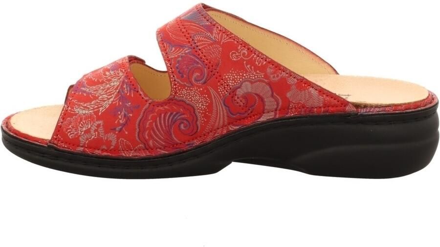 Finn Comfort Muiltjes 'Pantolette Damen 02550 657420 Echtleder in rot' rood