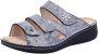 FinnComfort Finn Comfort GRENADA 02640-732241 Blauw combi kleurige dames slipper - Thumbnail 2