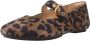 FitFlop Delicato Leopard Suede Mary Janes Bruin Vrouw - Thumbnail 2