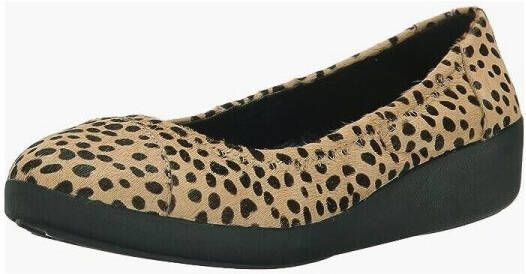 FitFlop Ballerina's F-POP TM BALLERINA INTEREST Cheetah pony