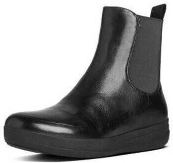 FitFlop Ballerina's FF-LUX Chelsea Boot All black leather