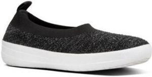 FitFlop Ballerina's UBERNKIT BALLERINA CRYSTAL BLACK SOFT GREY CO