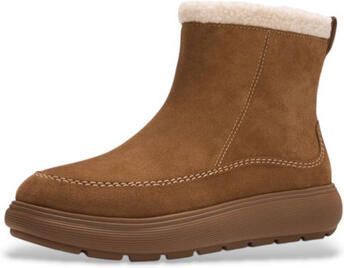 FitFlop Iq-Comff bruine leren enkellaarsjes