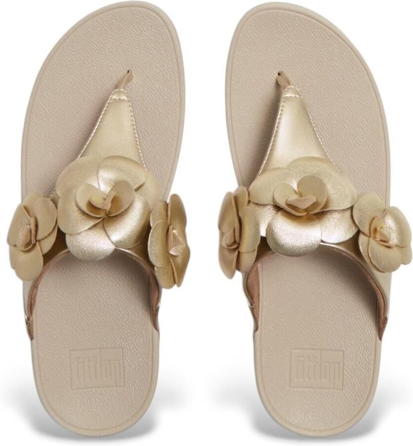 FitFlop Lulu Bloem Teen-Post Platina Sandalen - Foto 2