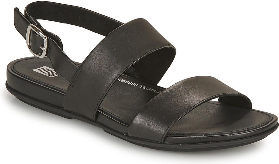 FitFlop Damen Sandalen Gracie Leather Back-Strap Sandals EB1 All Black - Foto 4