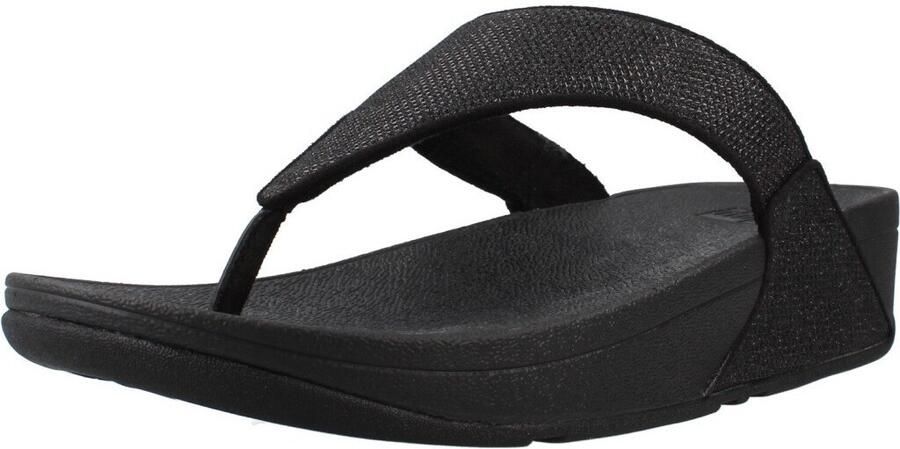 FitFlop Lulu Shimmerglitz Toe-Post Sandals Dames Sandalen Zwart - Foto 9