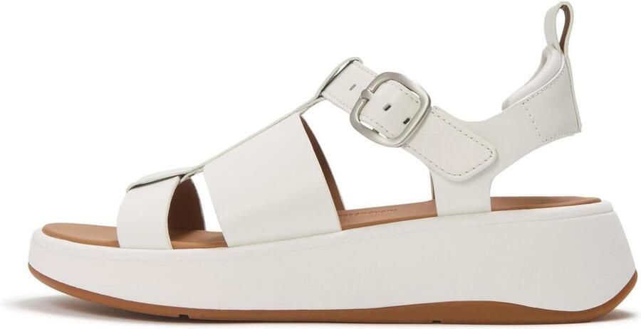 FitFlop F Mode Flatform Fisherman Sandalen Wit Vrouw