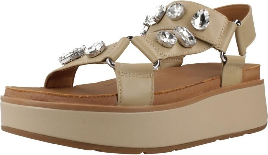 FitFlop Gen-FF Max Ultra-Jewel Leather Back-Strap Sandals BEIGE - Foto 5