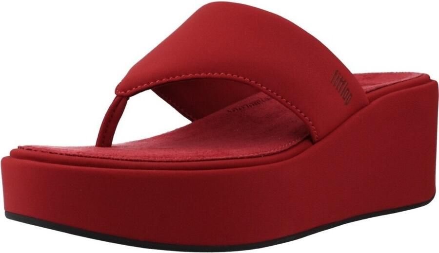 FitFlop Platfforms Wedge Toe-Post Sandals ROOD - Foto 3