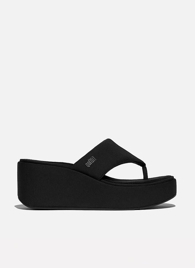 Fitflop Teenslippers PLATFFORMS WEDGE sleehaksandaal plateau schoen met gewatteerde bandage - Foto 3