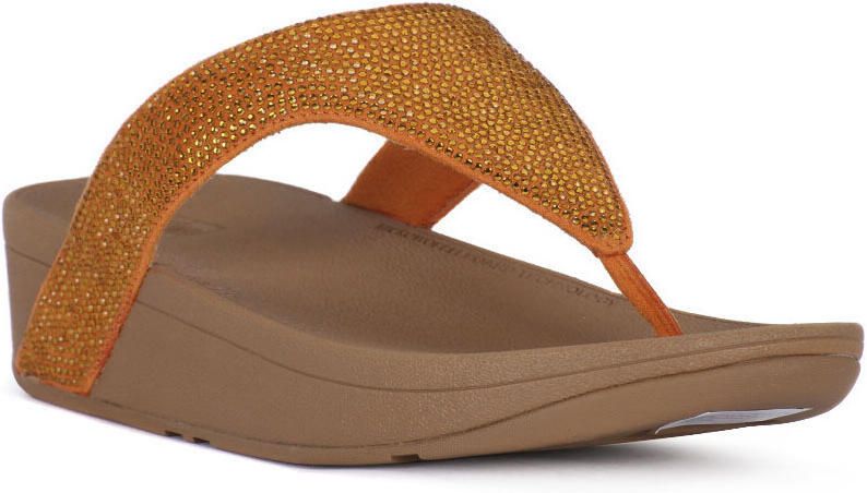 FitFlop ™ Lottie™ Shimmercrystal Toe Post Amber Ash