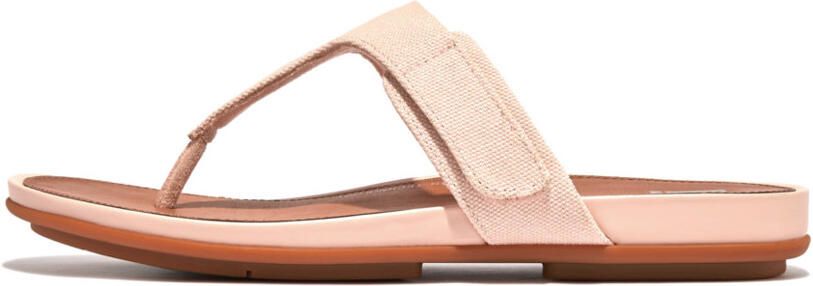 FitFlop Teenslippers GRACIE ADJUSTABLE CANVAS TOE-POST SANDALS