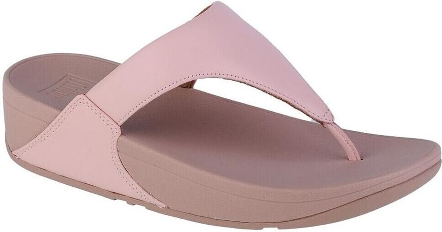 FitFlop Lulu Leather Toepost Slippers Roze Vrouw - Foto 2