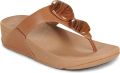 FITFLOP Teenslippers Dames Lulu Marbled Stone Toe-post Leer Camel - Bruin