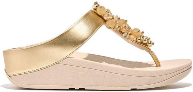 FitFlop Sandalen Fino Kraal-Cluster Teen-Paal Goud - Foto 4