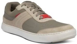 FitFlop Lage Sneakers CALEB LEATHER SNEAKERS TIMBERWOLF