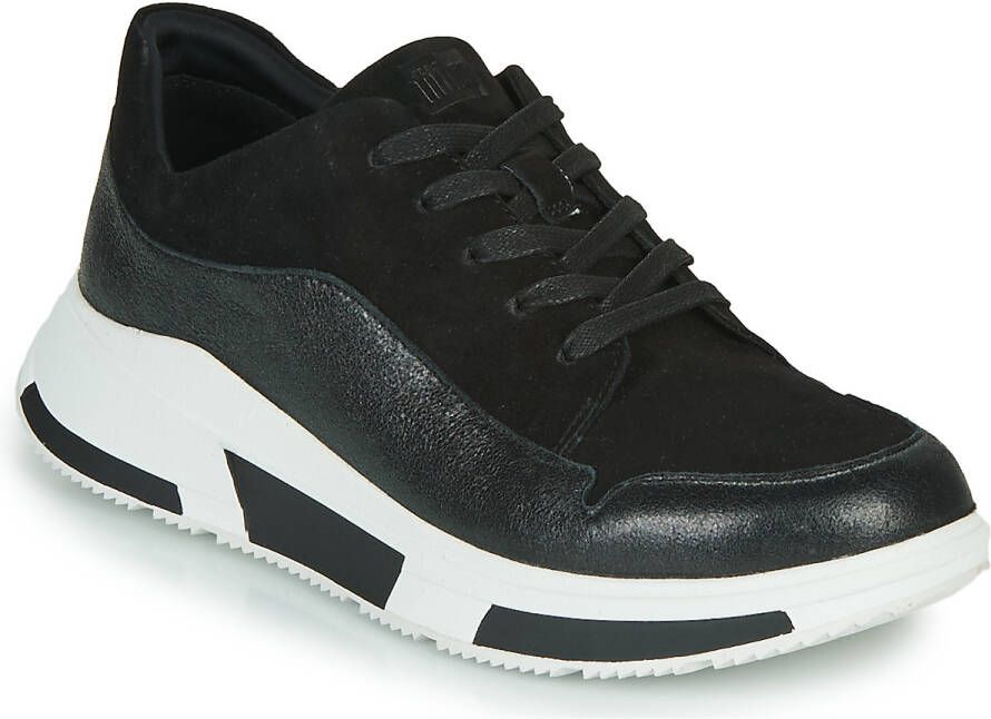 Fitflop™ Dames Veterschoenen Fitflop Freya Black W90-001-060 Zwart - Foto 3