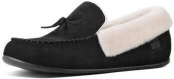 FitFlop Pantoffels CLARA SHEARLING MOCCASIN BLACK