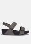 Fit Flop FitFlop Lulu Adjustable Shimmerlux Back-Strap Sandals GRIJS - Thumbnail 2