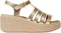 FitFlop Fisherman Wedgesandalen Goud Vrouw - Thumbnail 2