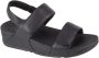 FitFlop TM Lulu Leather Adjustable leren sandalen zwart - Thumbnail 2
