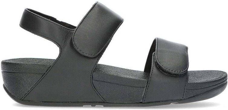 FitFlop TM Lulu Leather Adjustable leren sandalen zwart - Foto 3