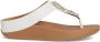 FitFlop Fino Crystal-Chain Leather Toe-Post Sandals WIT - Thumbnail 2