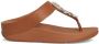 FitFlop Fino Crystal-Chain Leather Toe-Post Sandals BRUIN - Thumbnail 2
